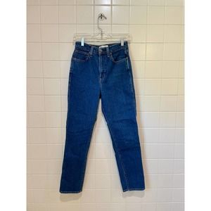 Denim Forum The Anjelica High Rise Slim Jeans 27